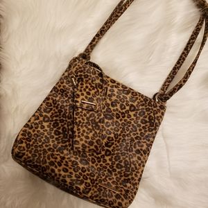 Nine west cheeta print hand bag